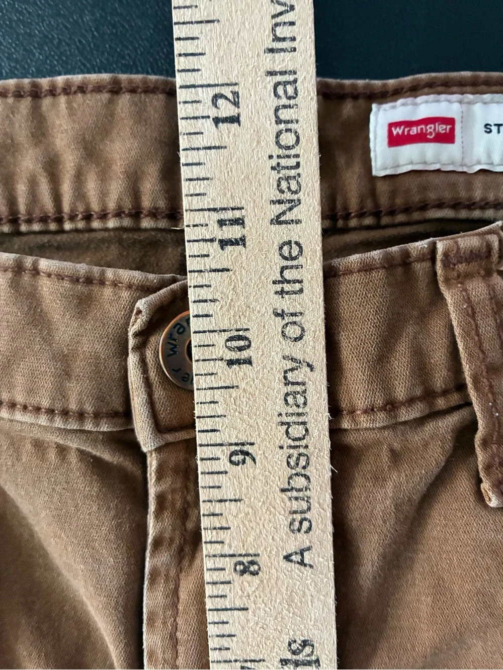 Wrangler Brown Straight Fit Jeans